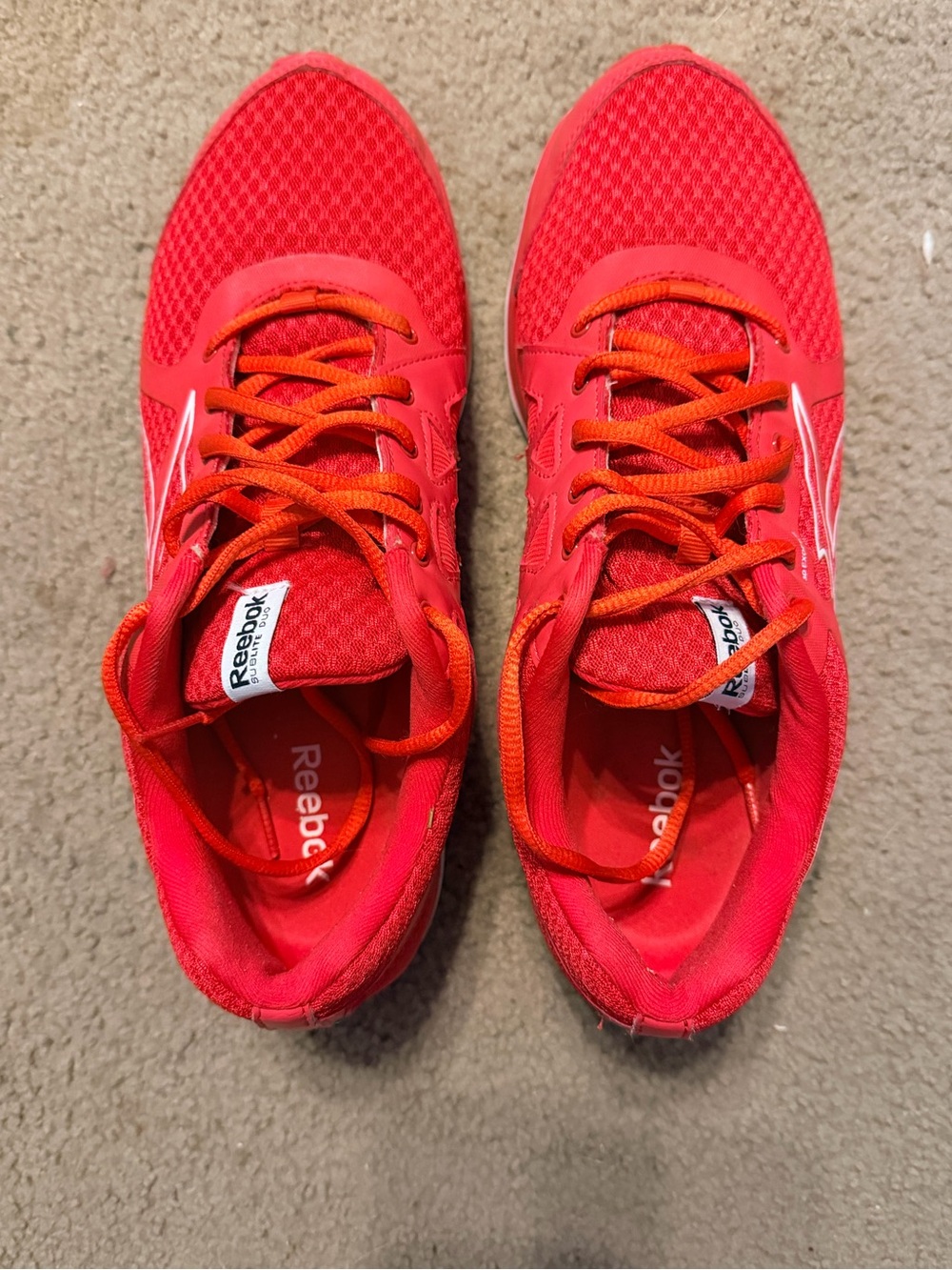 Reebok Vibrant Red Mesh Running Shoes - Sublite Duo
